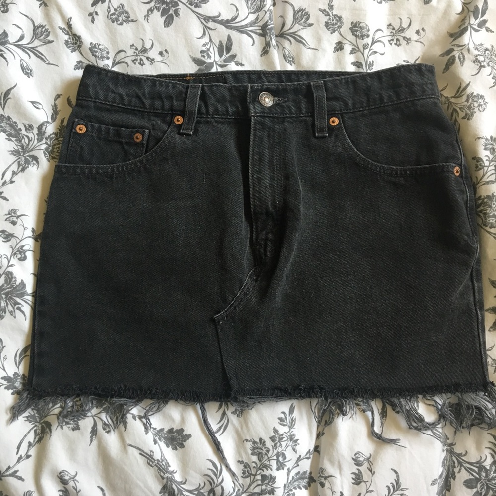 Vintage Levi Jean Skirt M